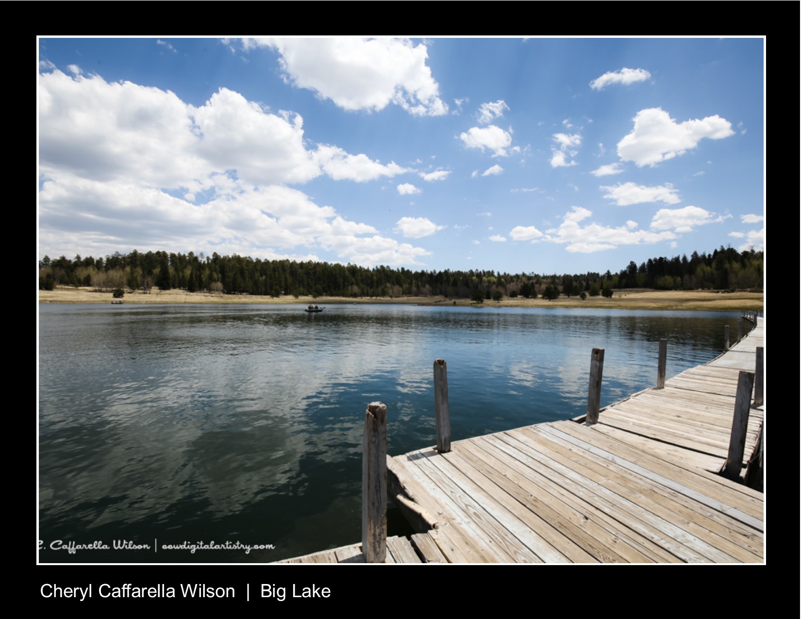 Big Lake from dock in the White Mts